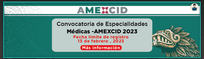 Convocatoria de Especialidades Médicas AMEXCID 2023